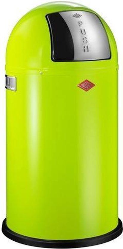 Wesco Pushboy Afvalemmer - 50 l - Lime Green