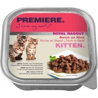 PREMIERE Royal Ragout Kitten Rijk aan rundvlees 16x100 g
