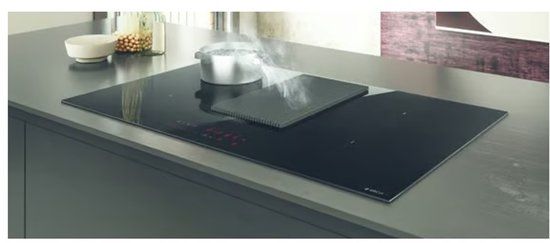 Elica - Vacuüm inductiekookplaat 83cm 4 branders 7400w zwart - PRF0187525