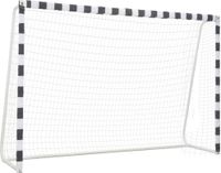 Maison Exclusive - But de football, 300 x 200 x 90 cm, métal, noir et blanc