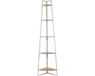 Home Deco Factory Hoekplank met 5 niveaus - Metaal - Wit - 34,5 x 180 cm