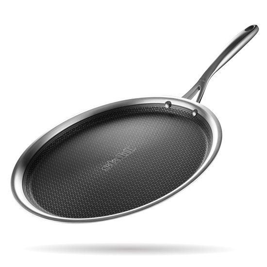 Stahl Triply Grill Pan - 28 cm - Hybrid Anti-aanbaklaag - Geschikt voor Inductie