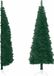 vidaXL Kunstkerstboom half met standaard smal 210 cm groen