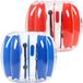 VEVOR 2 x Balle de pare-chocs gonflable Sumo Zorbbal 1,2 m Rayures rouges + bleues