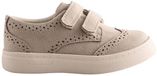Next Jongens Brogues met klittenbandsluiting, brede pasvorm (G) - Naturel