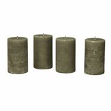 LOBERON Kaars set van 4 Braga groen