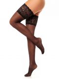 Glamory Comfort Hold-up Kousen 20 Denier Maat M Zwart