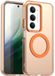 Selected by GSMpunt.nl Xiaomi MagSafe Compatibel Backcover Hoesje Geschikt voor Xiaomi Redmi 15 5G - Oranje & Semi-Transparant Design