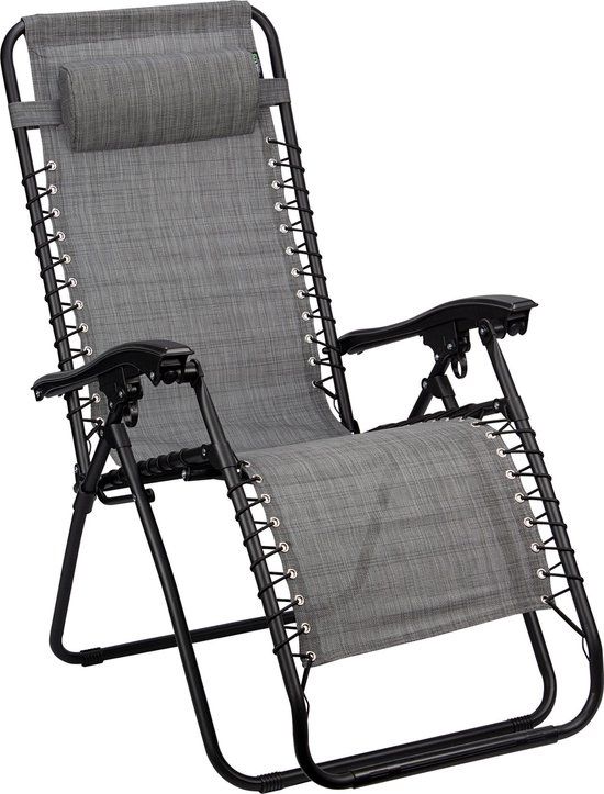 Abbey Camp Stoel - Chaise Longue IV - Grijs/Donkergrijs
