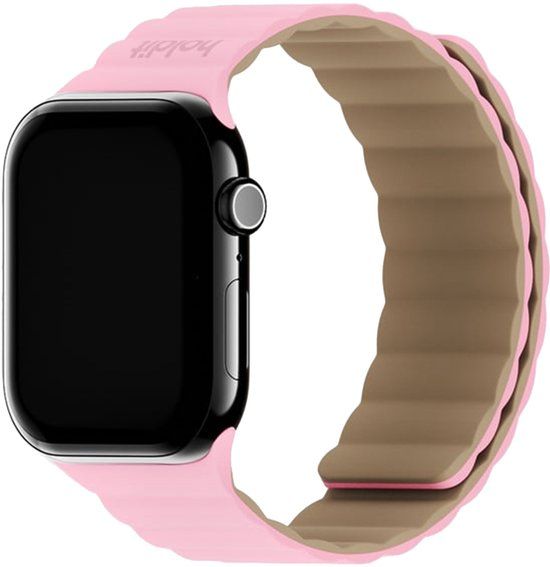 Holdit Siliconen bandje magneet voor de Apple Watch | 38/40/41/42 mm - Pink / Beige