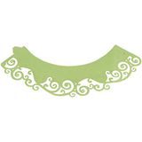 Swirls Cupcake Wrappers - Light Green
