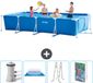 Intex Rechthoekig Frame Zwembad - 450 x 220 x 84 cm - Blauw