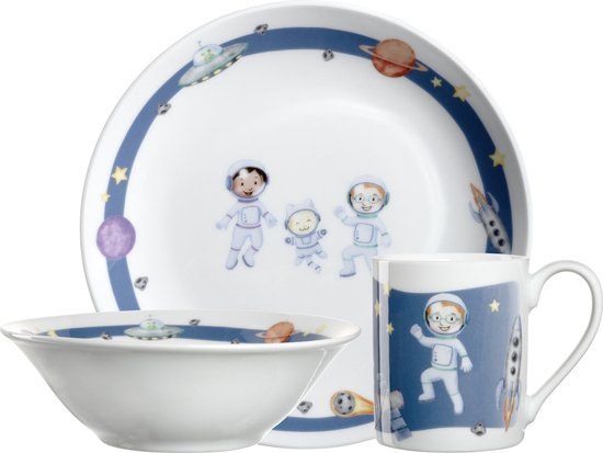 Leonardo AVVENTURA Set Kinderservies Ruimte - 3delig