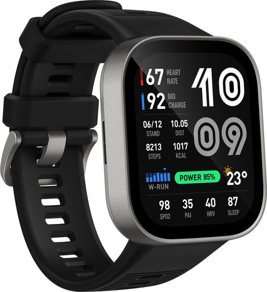 Amazfit Bip Max 5,26 cm (2.07") AMOLED Touchscreen Zilver Wifi GPS