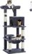 Markenlos Road Kattenboom voor huiskatten, 116 cm, donkergrijs