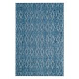 Safavieh tapijt voor binnen en buiten, geweven, polypropyleen, marineblauw/marineblauw 90 X 150 cm Bleu Marine/Bleu Marine