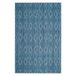 Safavieh tapijt voor binnen en buiten, geweven, polypropyleen, marineblauw/marineblauw 90 X 150 cm Bleu Marine/Bleu Marine