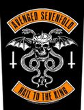 Rock Off Avenged Sevenfold - Biker Rugpatch - Zwart