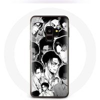 Maniacase Hoesje voor Samsung Galaxy S9 plus Aanval van de Titanen Manga Levi Ackerman Maniacase