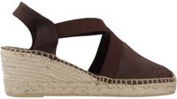 Toni Pons Veganistische espadrille met sleehak - Bruin