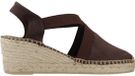 Toni Pons Veganistische espadrille met sleehak - Bruin