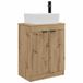vidaXL Meuble de salle de bain avec lavabo chêne artisanal 54 x 35 x 83 cm