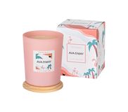 AVA & MAY CA-BA-180 bougie Cylindre Noix de coco, Vanille Rose 1 pièce(s)