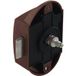 Häfele Serrure à espagnolette Push-Lock dimension de broche 25 mm manœuvrable d'un côté, plastique brun