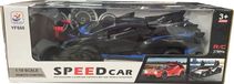 Modèle de voiture de sport, version télécommandée, échelle 1:18, noir et bleu
