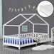 en.casa Kinderbed Treviolo met uitvalbeveiliging en matras 90x200 wit