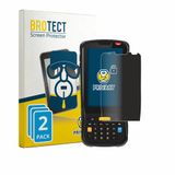 BROTECT - privacy screenprotector voor Newland MT65 Beluga V - Folie Beschermfolie Blauwlichtfilter 2 Stuks