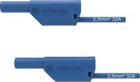 Schützinger VSFK 8700 / 2.5 / 200 / BL Veiligheidsmeetsnoer [4mm-stekker - 4mm-stekker] 200.00 cm Blauw 1 stuk(s)