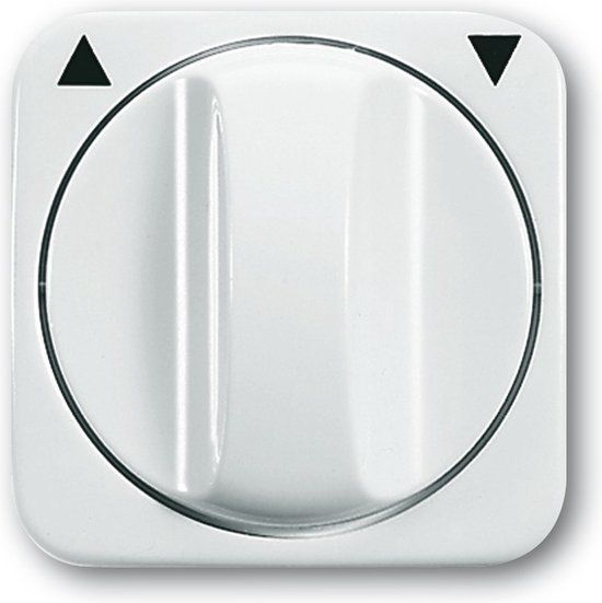 Busch-Jaeger 1753-0-2264 | Centraalplaat Jaeger Jaloezie Draaibediening - Wit