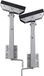 Jambe de support pour remorques, set de 2, réglable en hauteur 63-88 cm, 250 kg par pièce