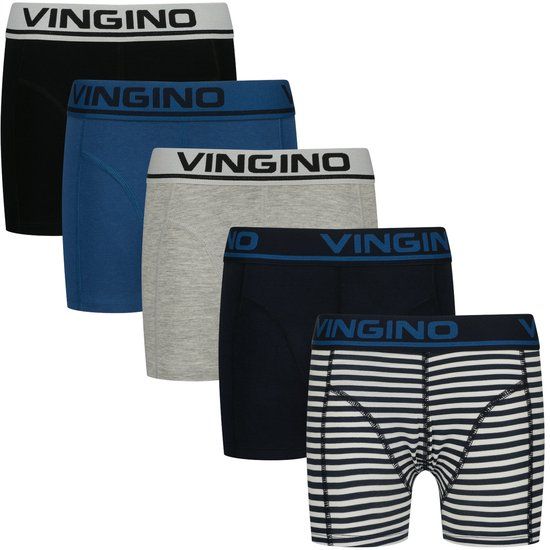 Vingino Boys-boxer-5pack jongens ondergoed blauw 146/152