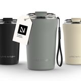 LARS NYSØM Rørelse Thermo Coffee Mug-to-go 380ml - Ash Gray