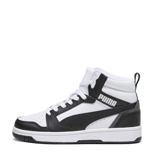 Puma Rebound V6 Mid Sneakers - Wit/Zwart