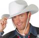 Haza Cowboyhoed - 4x stuks - Wit - Vilt - Volwassenen - Western Hoed - Verkleedhoed Cowboy - Carnaval - Feesthoed