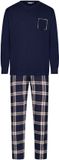 Pastunette - Pyjama - Midnight Mode - Katoen - Blauw Geruit - Maat L