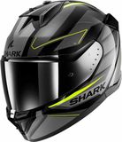 Shark D-Skwal 3 Slizer Integraalhelm Zwart/Grijs/Geel Maat XL
