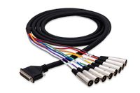Hosa DTF-805, Balanced Snake, XLR3F naar DB25, 5 m