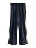 Next Dames Broek met wijde pijpen en zijstreep - Blauw