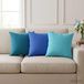 vidaXL Kussensloop 2 pcs HEERLEN Turquoise 40 x 40 cm Polyester