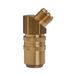 Riegler Temperatuurkoppeling DN 9, buitendraad, messing 2.0401, G 3/8 45 °, PN max. 15 bar, medium/omgevingstemperatuur -20 °C tot 160 °C.