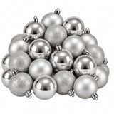 Mica Decorations Kerstballenset Zilver 27 Stuks Ø8 cm