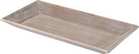 Merkloos Dienblad/kaarsenbord - rechthoekig - L40 x B20,5 x H3,7 - hout - Kaarsenonderzetter