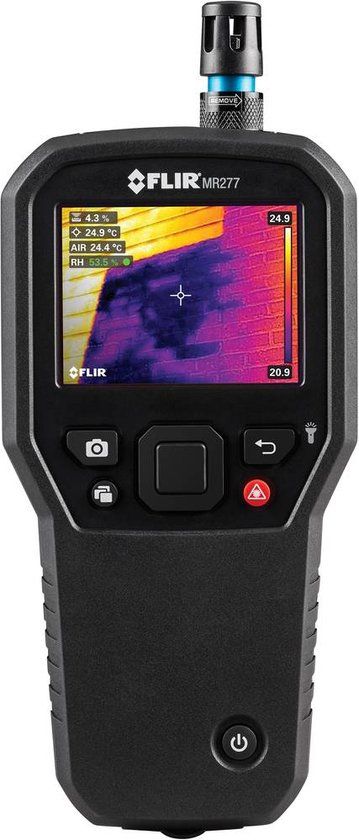 FLIR MR277 Materiaalvochtmeter – Geïntegreerde warmtebeeldcamera, Temperatuurmeting, Contactloze IR-meting