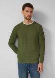 s.Oliver Strickpullover olijfgroen Katoen XXL