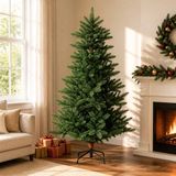 vidaXL Sapin de Noël artificiel 240 cm PVC et Métal Vert