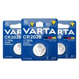 Varta 3x Lithium Coin CR2025 Blister